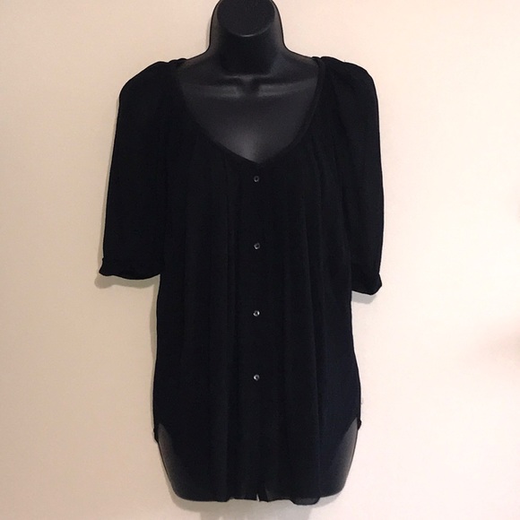 Anthropologie Tops - Babaton Silk Sheer Blouse Size S